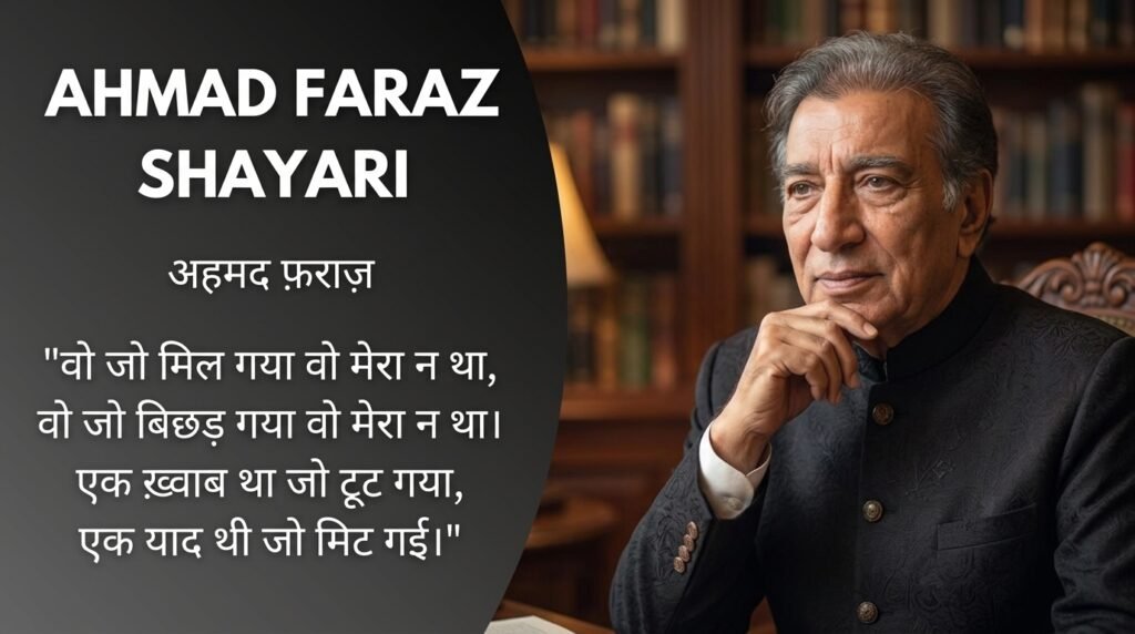 Ahmad Faraz Shayari