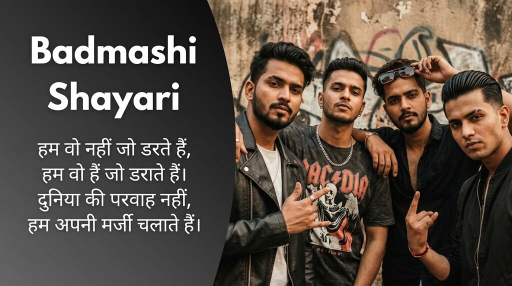 Badmashi Shayari