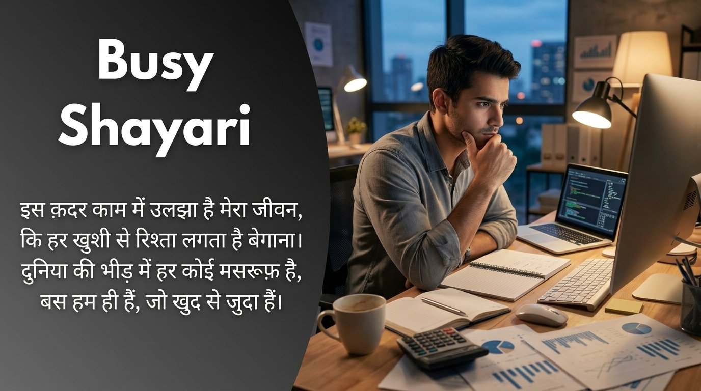 Busy Shayari