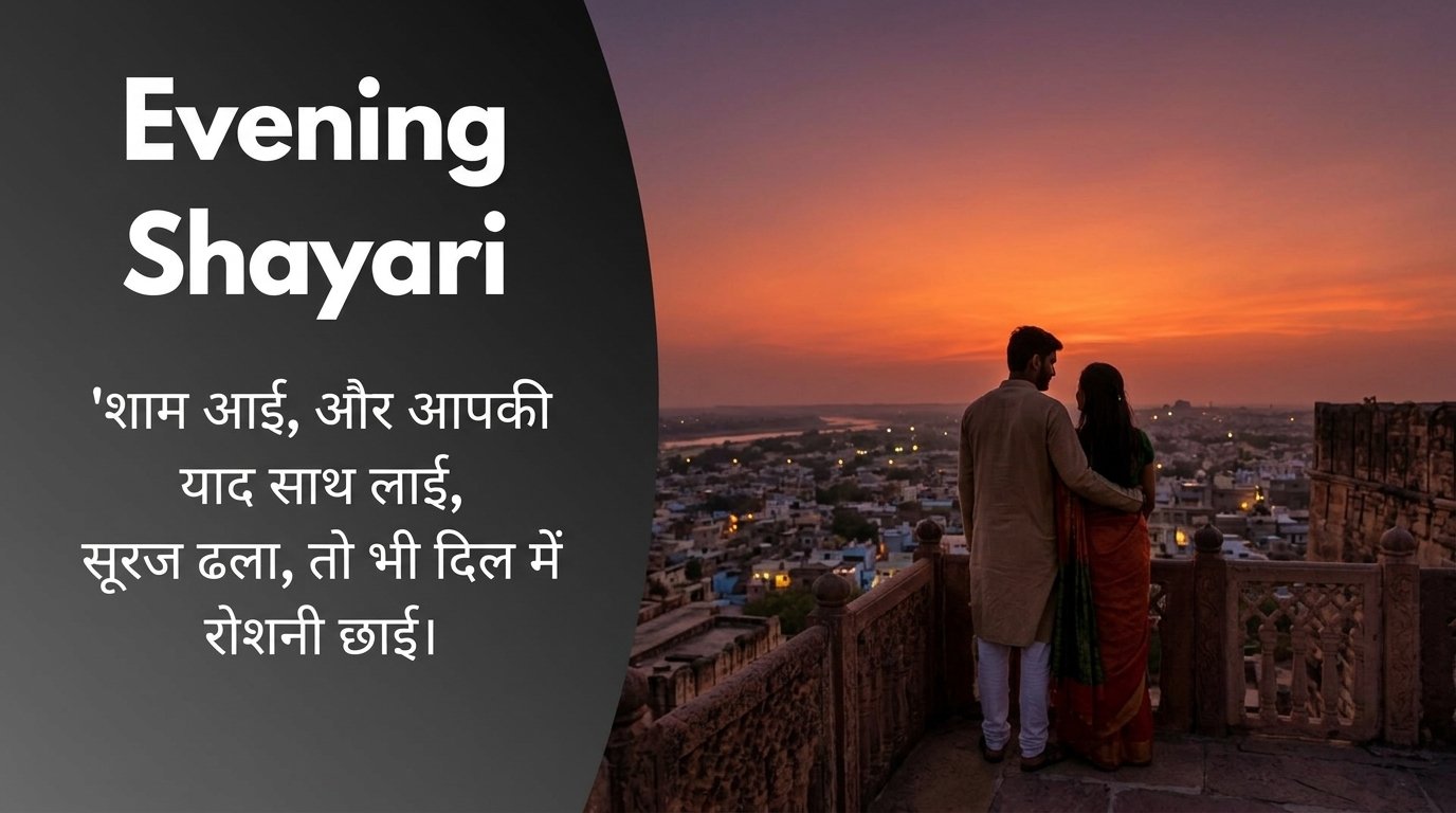 Good Evening Shayari