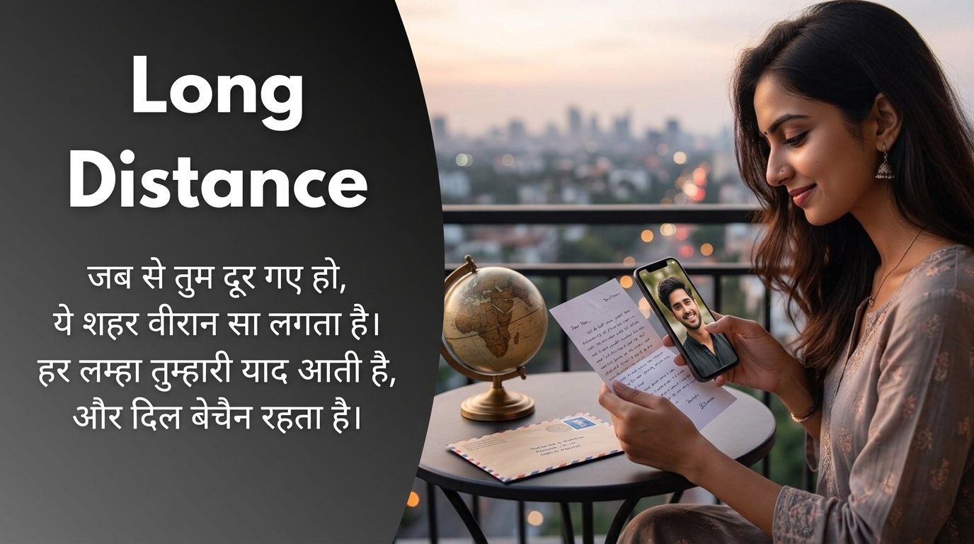Long Distance Shayari