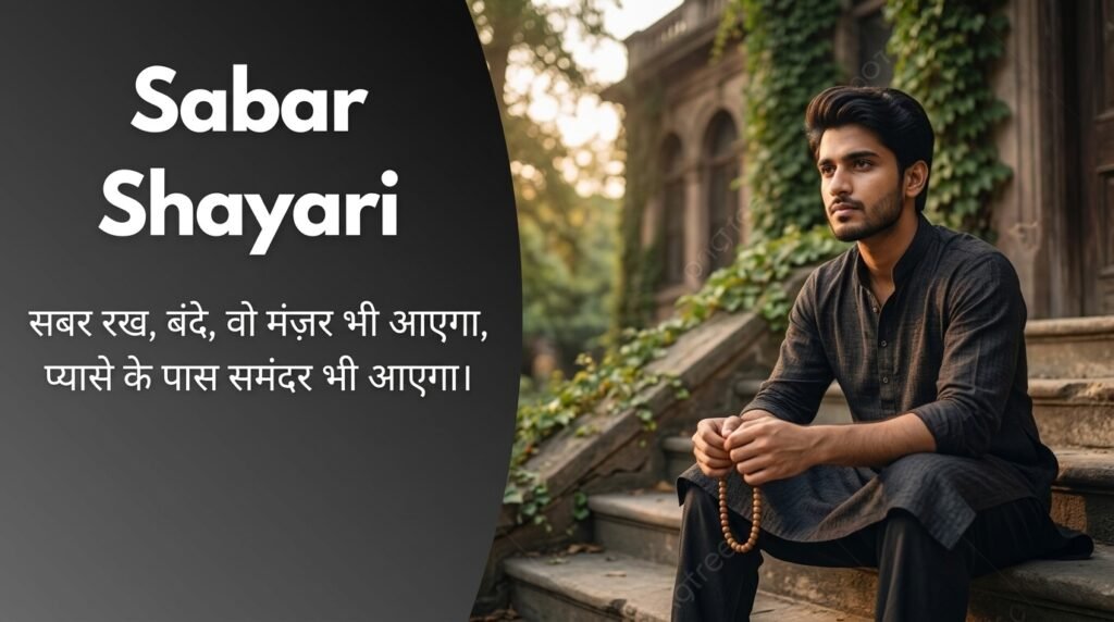Sabar Shayari