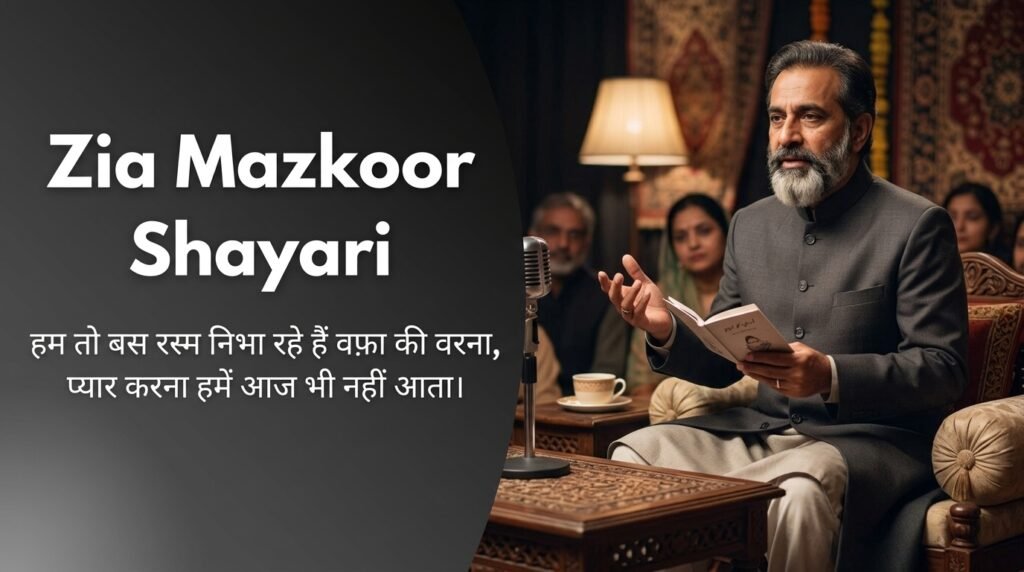 Zia Mazkoor Shayari